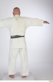 Yury dressed sports standing t poses white kimono dress whole…